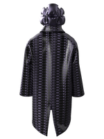 Digital Lettering Puffy Jacket PURPLE