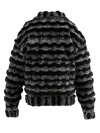 Black Oversized tweed jacket