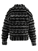 Black Oversized tweed jacket
