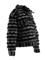 Black Oversized tweed jacket
