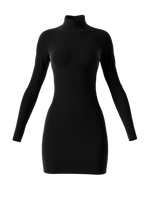 Black velvet balconnets dress
