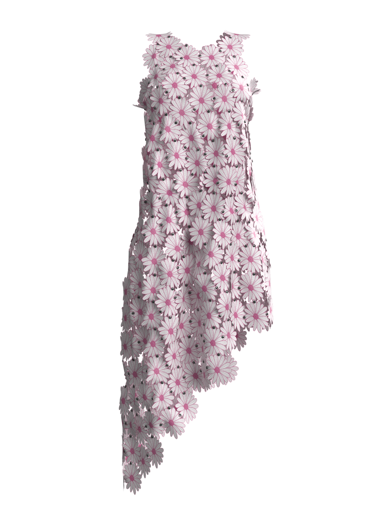 Flower Motif One-Piece PINK