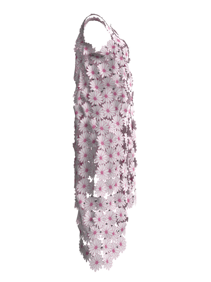 Flower Motif One-Piece PINK