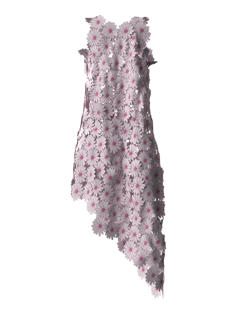 Flower Motif One-Piece PINK