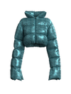 Graphic Logo Puffy Jacket GREEN