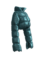 Graphic Logo Puffy Jacket GREEN
