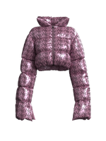 Graphic Logo Puffy Jacket PINK