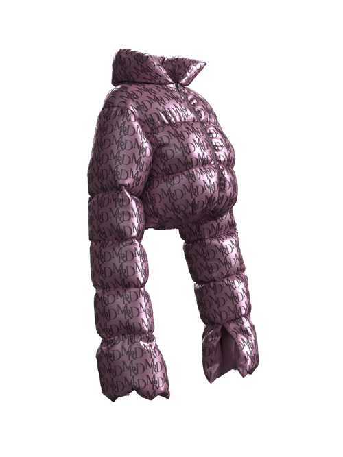 Graphic Logo Puffy Jacket PINK