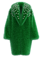 Grass fur coat