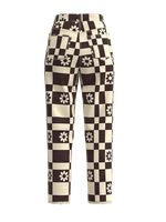 Pacsun Flower Checkerboard Jeans