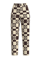 Pacsun Flower Checkerboard Jeans
