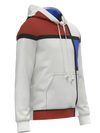 Hoodie-Composition No. II with Red and Blue