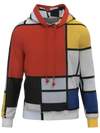 Hoodie-Composition with Red, Yellow, Blue and Black