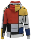 Hoodie-Composition with Red, Yellow, Blue and Black