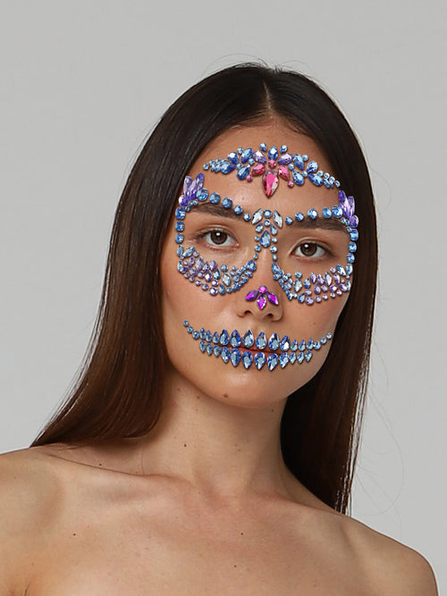 Bedazzled Skull Mask