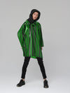 Digital Lettering Puffy Jacket GREEN