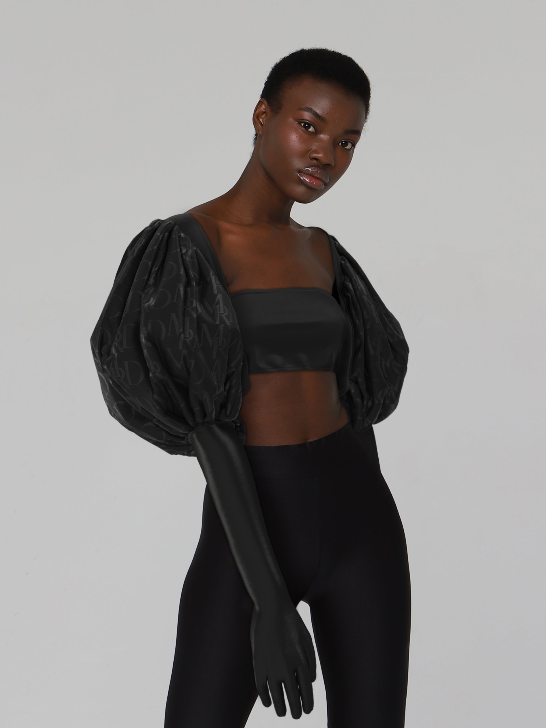 Puff Sleeve Bolero BLACK – DRESSX / More Dash Inc. dba DRESSX