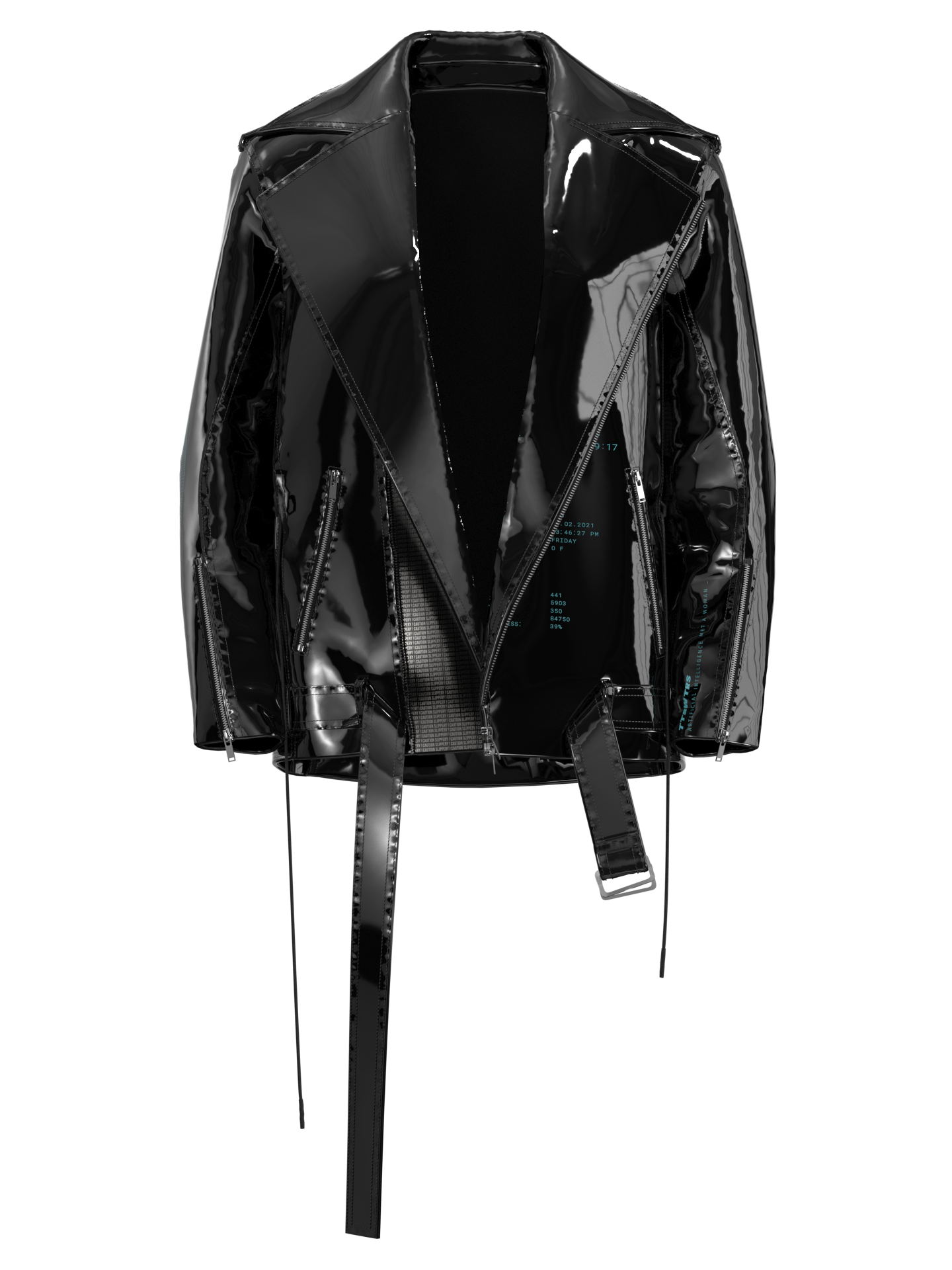 Black lacquer Robot jacket – DRESSX / More Dash Inc. dba DRESSX