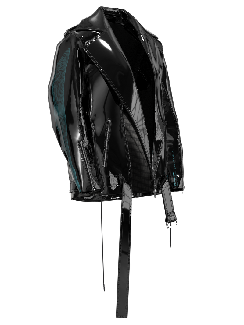 Black lacquer Robot jacket