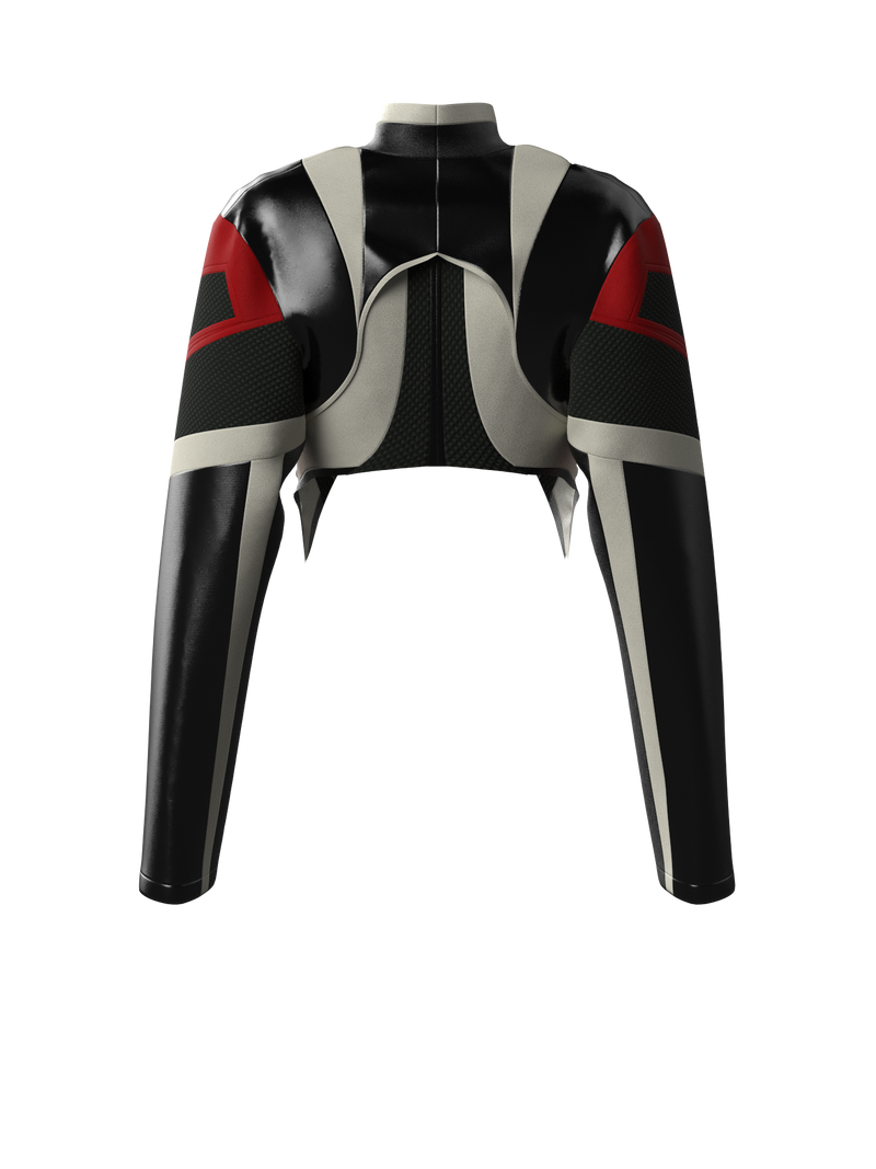 Leather Biker Jacket RED