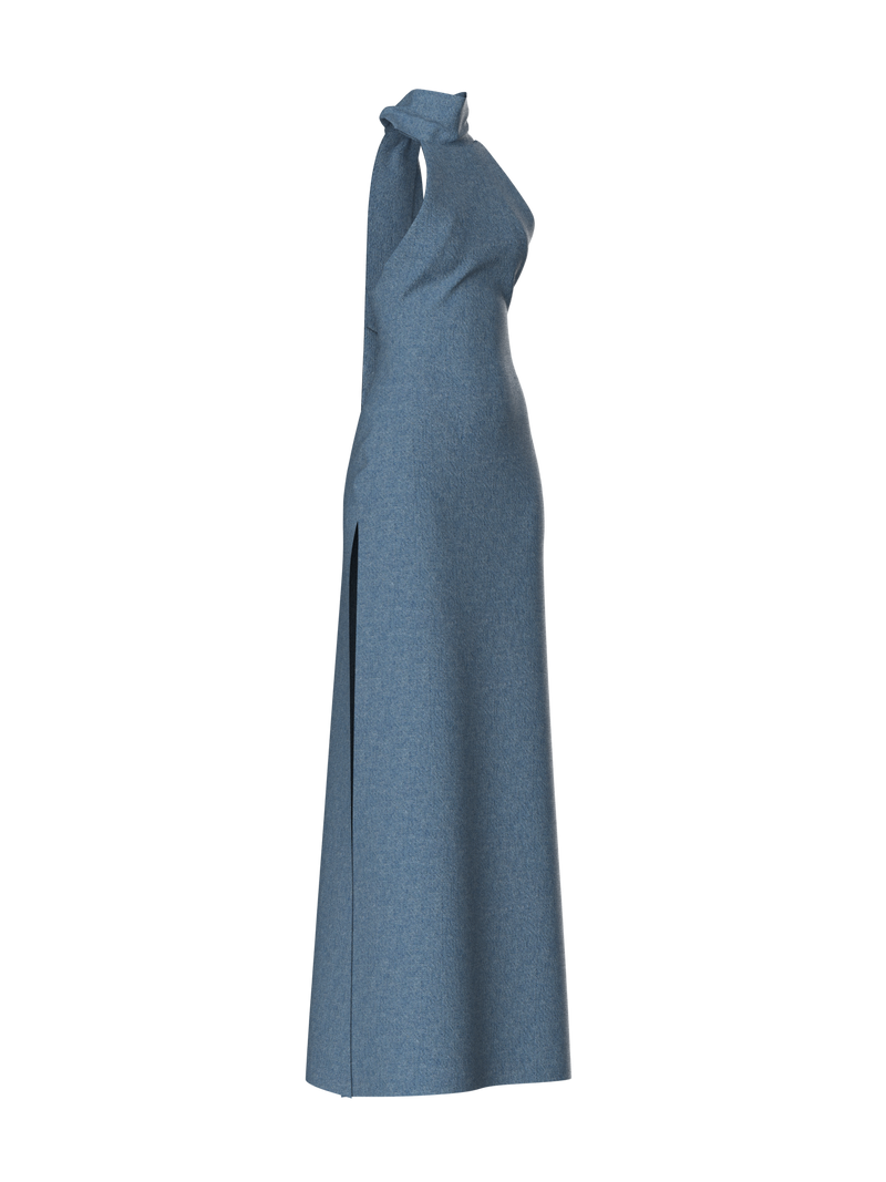 longline denim dress DAZY Dark Wash Denim Maxi Dress Women's Dresses Jean Styles Pleated Slim Fit Spaghetti Strap Flared High Waist Casual Summer Sundress,L