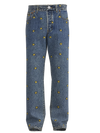 Pacsun Smiley Face Embroidery Jeans