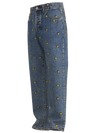 Pacsun Smiley Face Embroidery Jeans