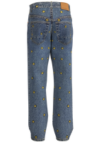 Pacsun Smiley Face Embroidery Jeans