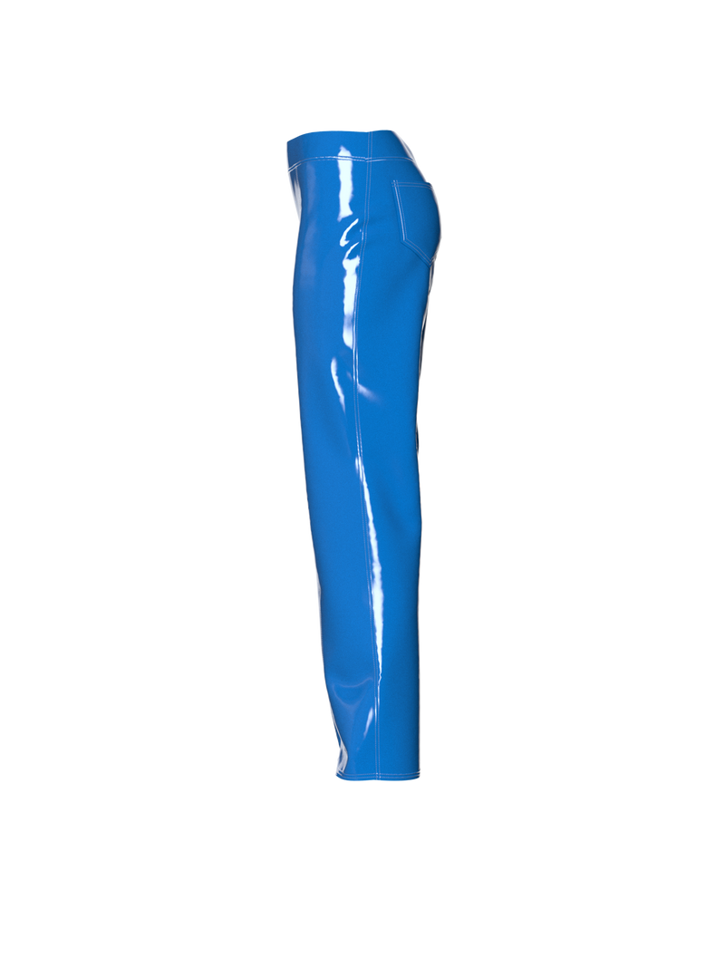 Latex Blue pants by Nina Doll
