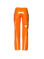 Latex Orange pants by Nina Doll