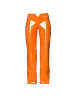 Latex Orange pants by Nina Doll