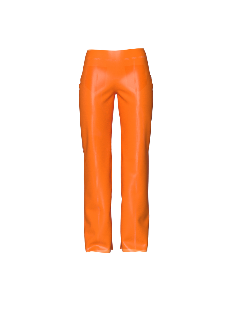 Semi-Transparent Orange pants by Nina Doll