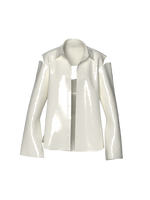 Latex Cream Blazer by Nina Doll