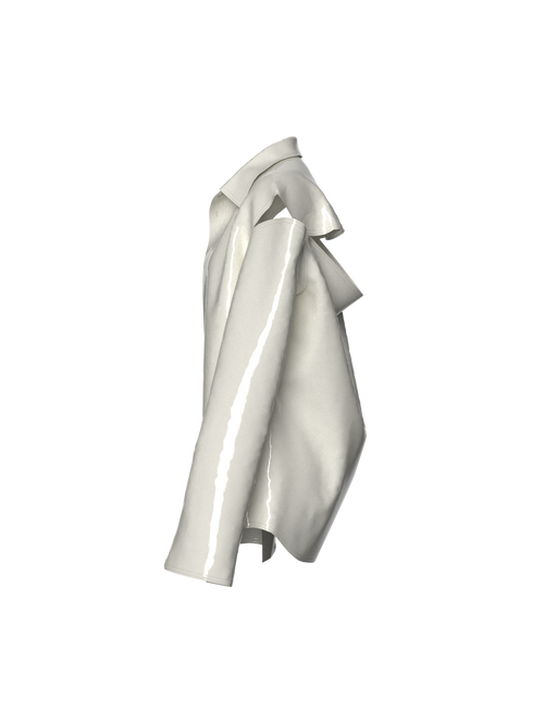 Latex Cream Blazer by Nina Doll