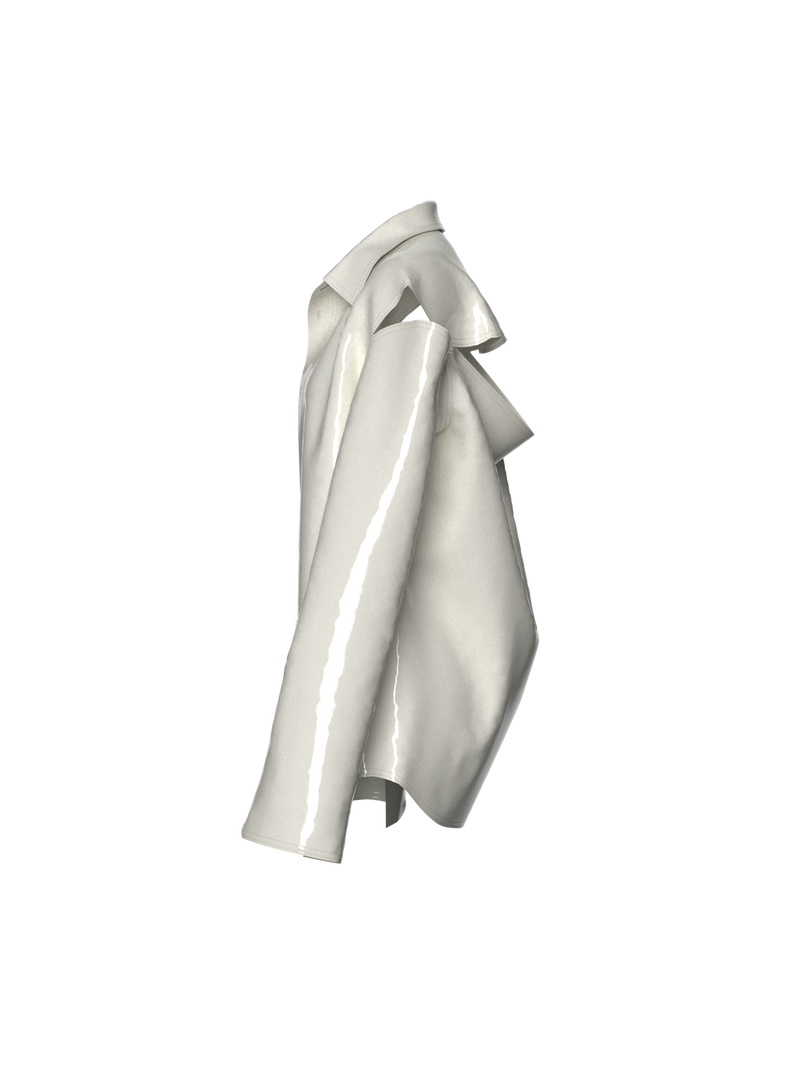Latex Cream Blazer by Nina Doll