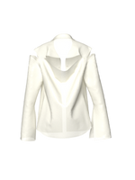 Semi-Transparent Cream Blazer by Nina Doll