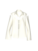Semi-Transparent Cream Blazer by Nina Doll