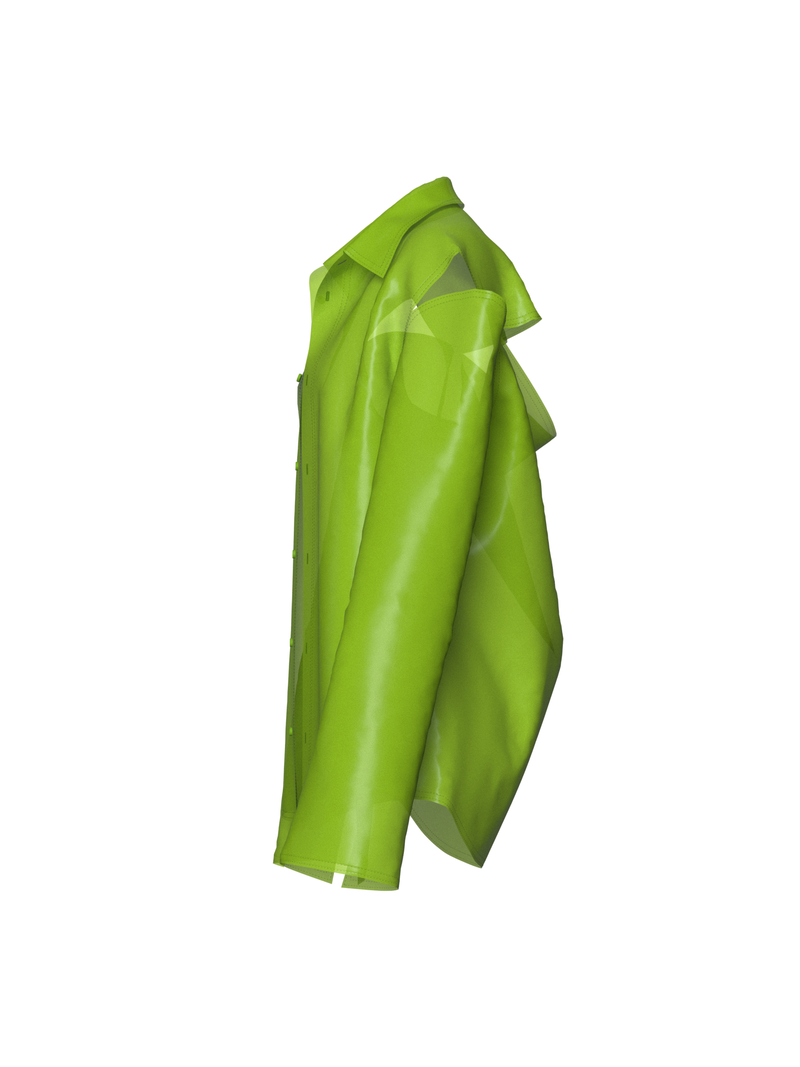 Semi-Transparent Lime Blazer by Nina Doll