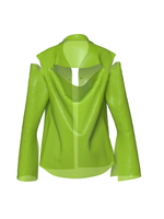 Semi-Transparent Lime Blazer by Nina Doll