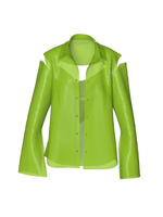 Semi-Transparent Lime Blazer by Nina Doll