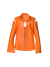Semi-Transparent Orange Blazer by Nina Doll