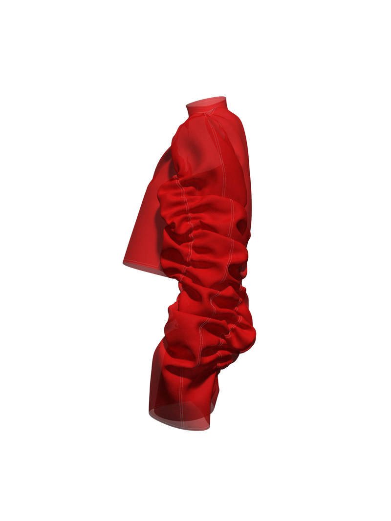 Bright red top by Nina Doll
