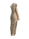 Midi nude dress