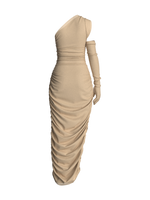 Midi nude dress