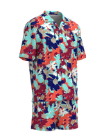 Floral Printed Woven Bowling Shirt & Matching Swim Trunk