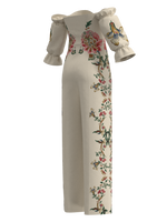 Jumpsuit ivory trellis