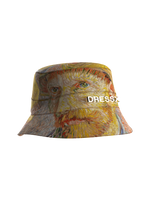 Bucket Self-Portrait with a Straw Hat