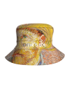 Bucket Self-Portrait with a Straw Hat