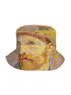 Bucket Self-Portrait with a Straw Hat