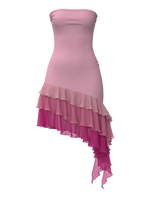 Vintage Y2K Tiered Ruffle Dress